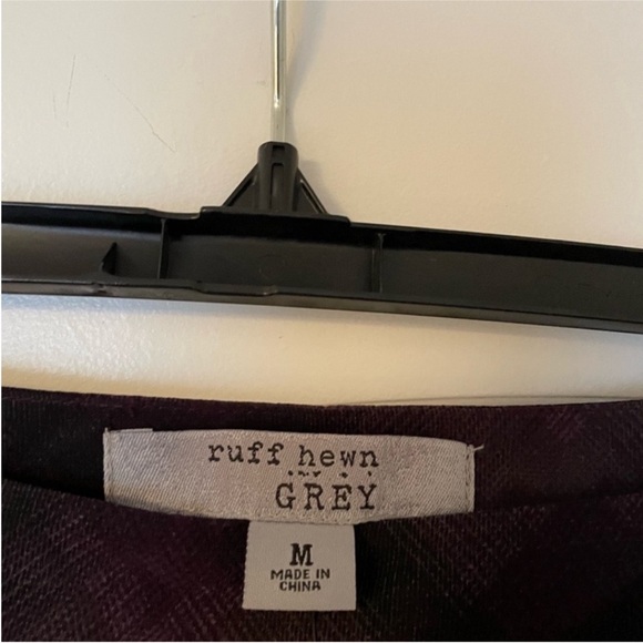 Ruff Hewn Purple Plaid Midi Skirt - Picture 6 of 12